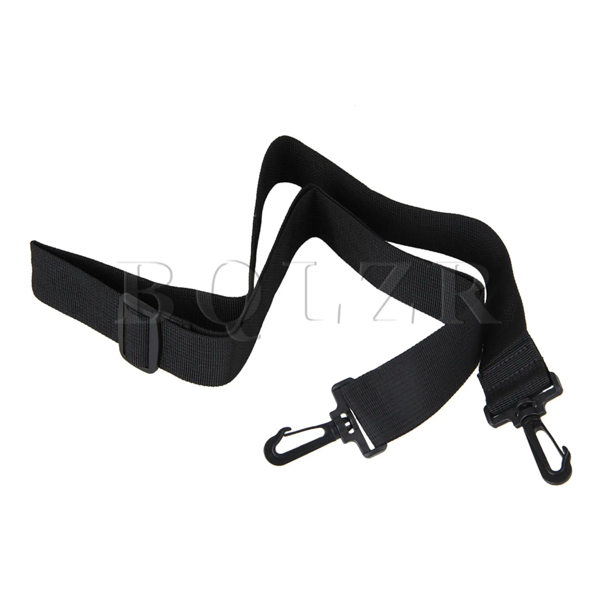 BQLZR 38mm Black Plastic Adjustable Computer Bag PP Laptop Shoulder Strap