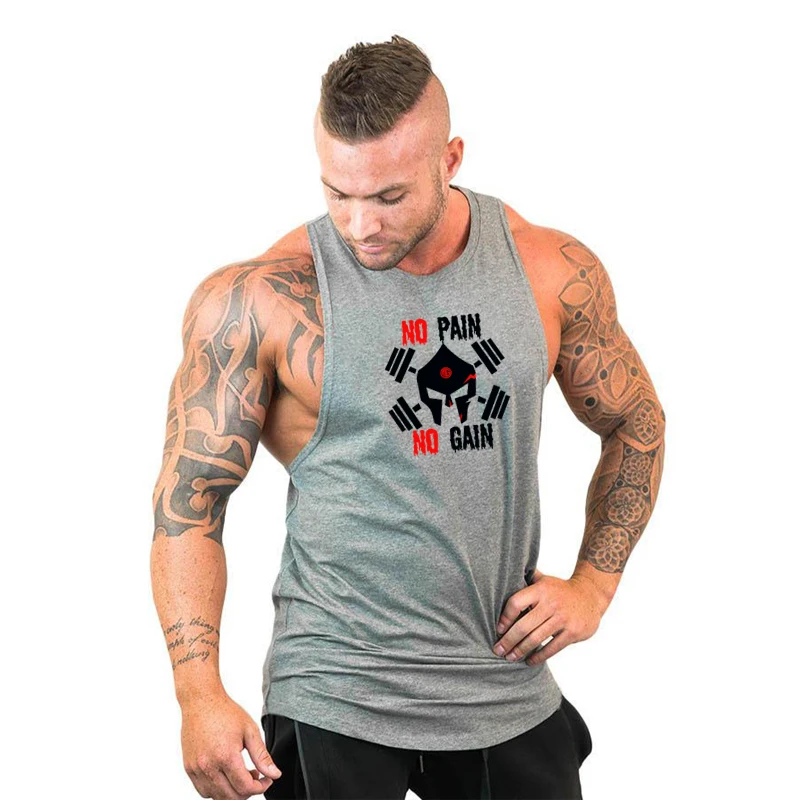 Bodybuilding Brand Tank Top Men Stringer Tank Top Fitness Singlet Sleeveless Shirt Workout Man Undershirt Gym Clothing