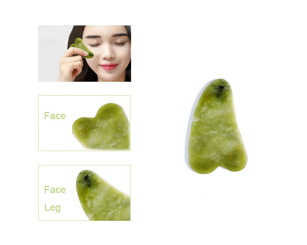 Massager Jade Hand Scraper Massage Tool Body Natural For Eyes Face Gouache Stone Guasha Relaxation Slimming Board Drop Tools 1pc