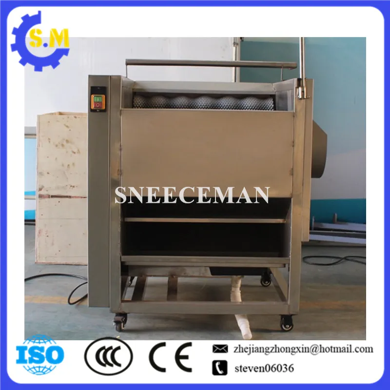 Commercial brush roll washing machine Potato sweet potato multi-function peeling machine Peeling cleaning machine stainless stee