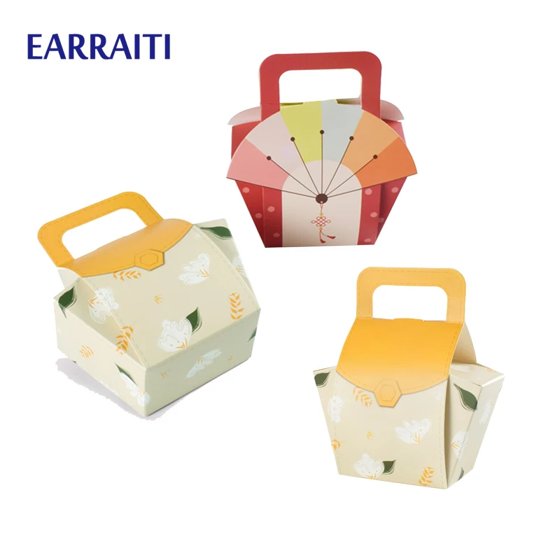 

50pcs Candy Gift Box For Baby Shower Paper Packaging Bags Small Wedding Candy Boxes Party Favor Birthday Cookies Cardboard