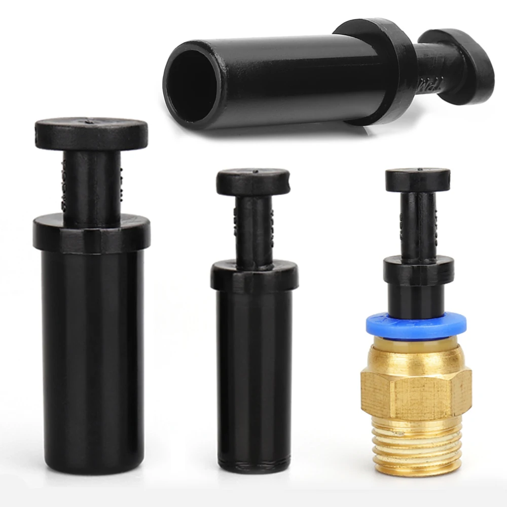 PP pneumatic connector pipe plug pipe end cap plug air hose connector push-in connector plastic tracheal plug 4 6 8 10 12 16mm