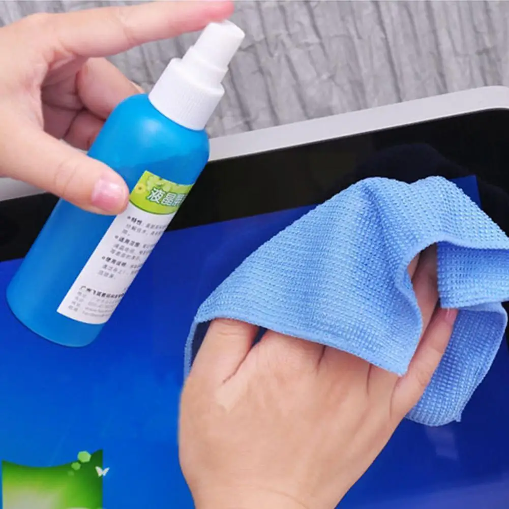 Laptop Monitor Cleaning Kit Lcd Mobile Phone Screen Cleaner Cleaning Three-piece Brush Set Liquid Keyboard Cleaning Cloth V6H5