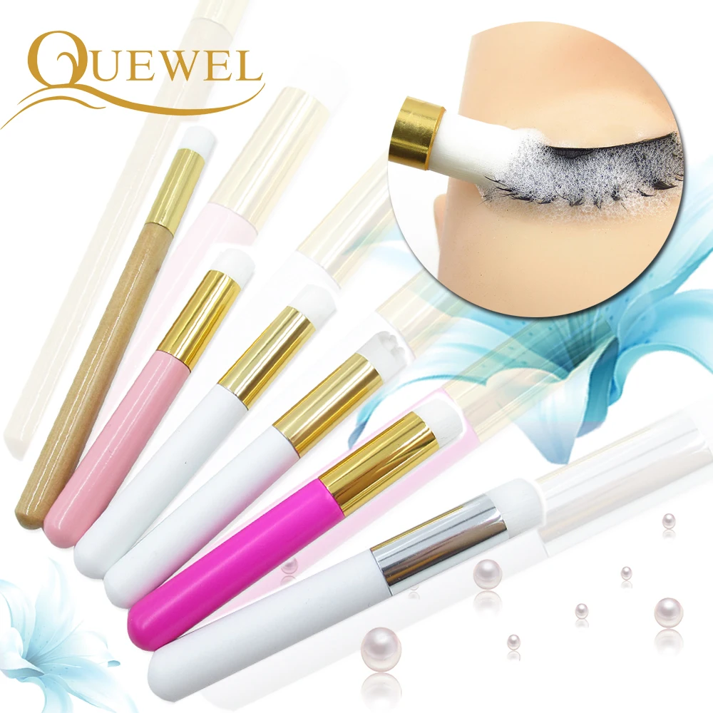 Eyelash Cleaning Brush Cleansing Eyelashes Extension Nose Brush Clean Lash Shampoo Brushes Tool Makeup Acrylic Brush Tool Quewel