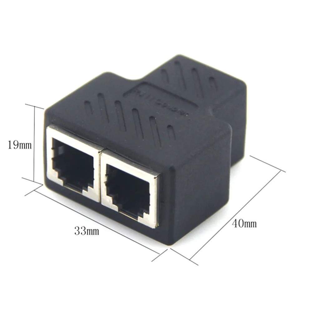 RJ11 6P6C 6P4C 6P2C Female To Female 1 to 2 Splitter PCB Connection Telephone Cable Coupter A #266170