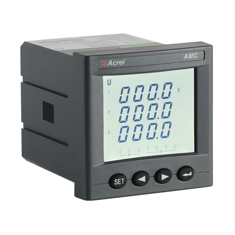 

Acrel AMC72L-E4/KC 75*75mm Panel mount 3 Phase 4 Wire 3*230/400V Modbus Digital Energy Meter for Switchgear Panel