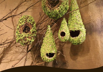 Simulated Plant Bird's Nest Moss Bird'Snest Bird's Nest Lifelike Handmade New Photographic Projects Window Hanging