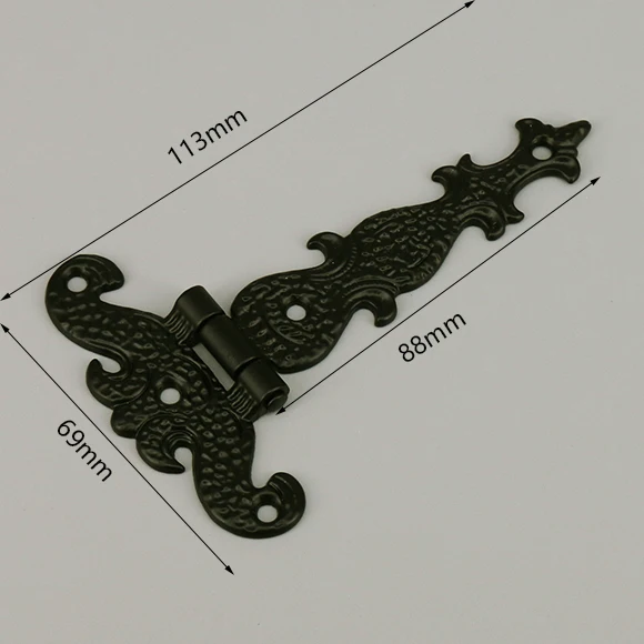 2PCS Antique T-Shaped Cabinet Hinges 4.45\