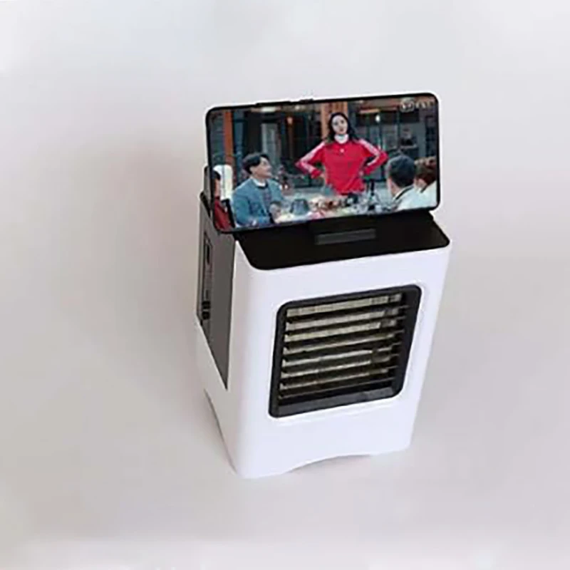 Draagbare Oplaadbare Airconditioner Mini Luchtbevochtiger Luchtreiniger Thuis Kantoor Stille Airco Ventilator Usb Kleine Ventilator