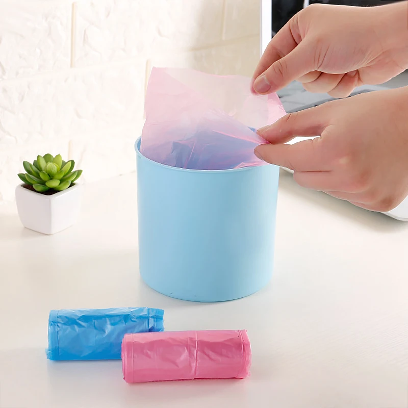 Disposable Mini Trash Bags Recycling Garbage Office Desk Small  Trash Can Bags for Car Bathroom Kitchen Under Cabinet