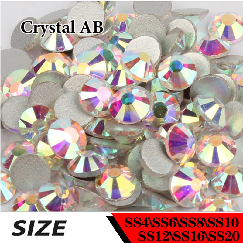 Glass Bags Garment Nail Art Time-limited Hot Sale Nail Art Rhinestone Ss4-ss20 Crystalab Non-hotfix Stones Free Shipping