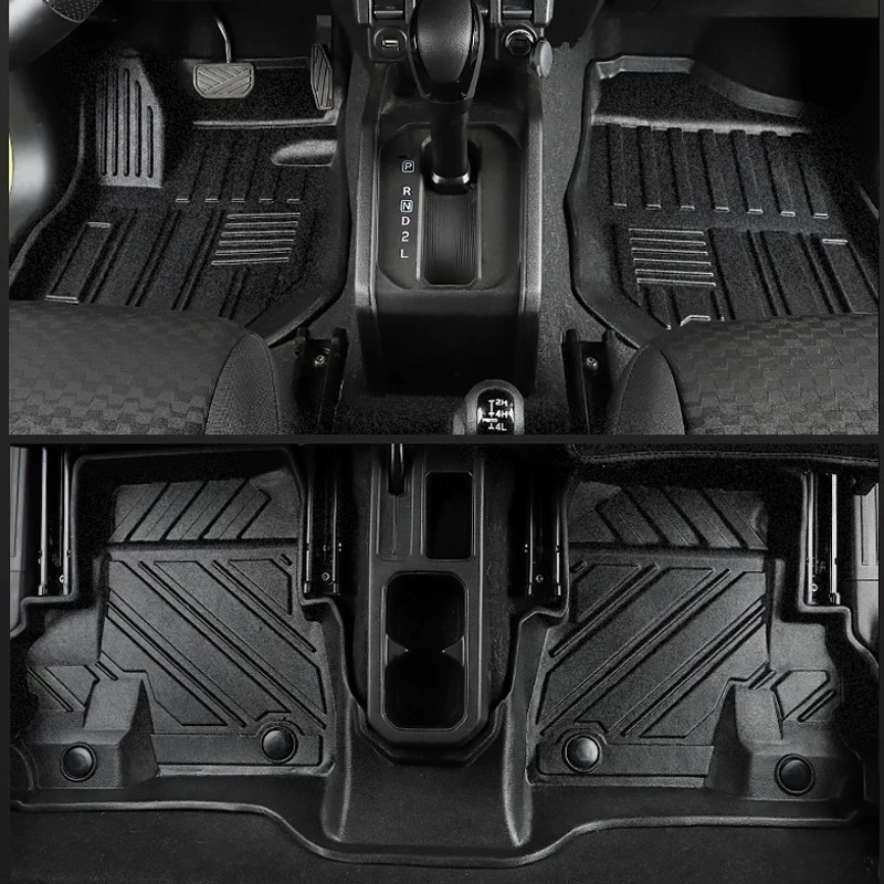 

3pcs TPE Car Foot Pad For Suzuki Jimny 1999-2022 JB74 64 Black LHD RHD 3D Non-slip Waterproof Floor Mats Carpet 4x4 Accessories