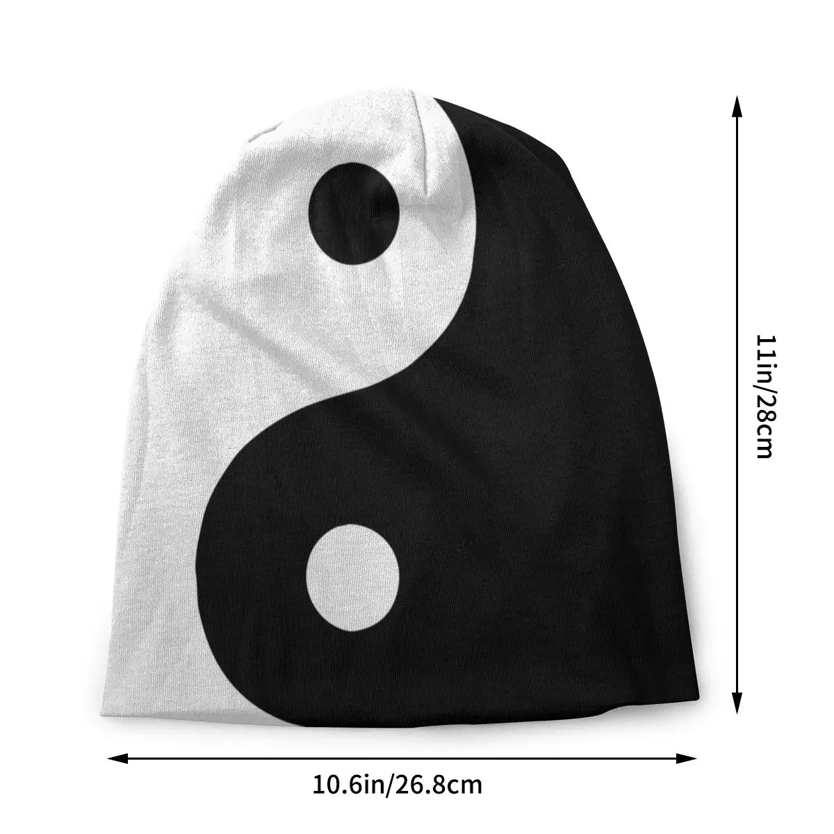 Yin Yang Minimal Bonnet Hat Tai Chi Knitting Hats Hip Hop Ski Skullies Beanies Hat Men's Women's Warm Head Wrap Caps