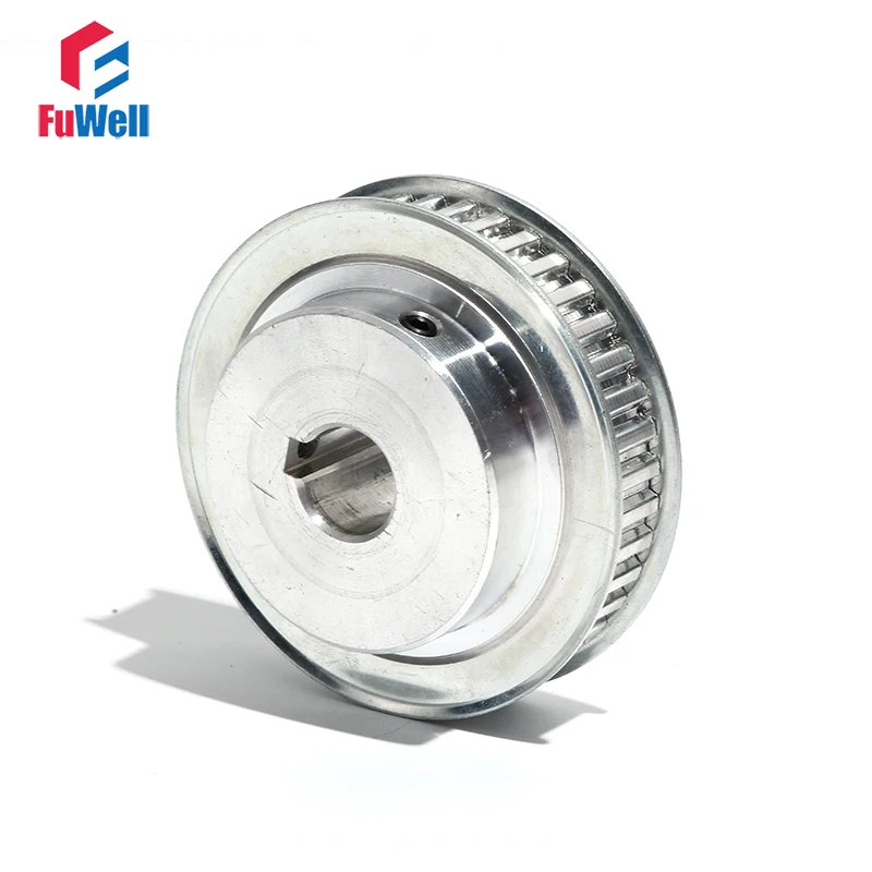 

XL-60T Timing Pulley with Keyway Gear Pulley 14/15/19/20/22/25mm Bore 11mm Belt Width Aluminum Alloy 60Teeth XL Toothed Pulley