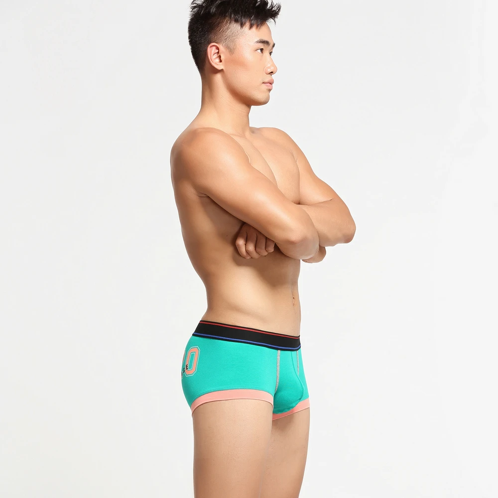 Nieuwe Seobean Mens Laagbouw Katoen Sexy Boxer Trunk Ondergoed