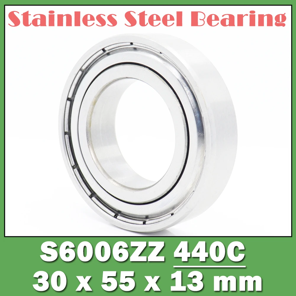 

S6006ZZ подшипник 30*55*13 мм (2 шт.) S6006 Z ZZ S 6006 440C из нержавеющей стали S6006Z шарикоподшипники