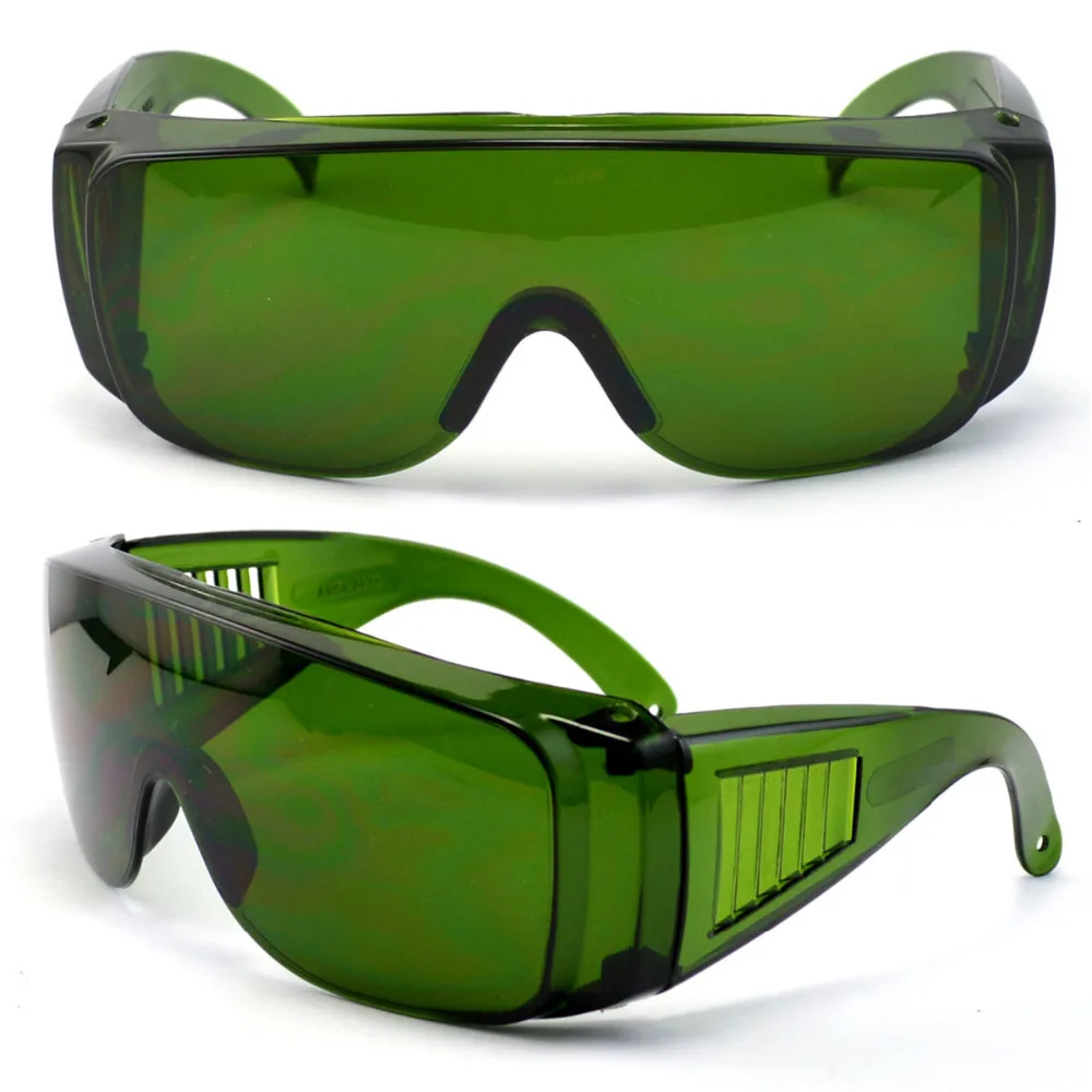 IPL 200nm-2000nm cold laser therapy device laser protection goggles Safety Glasses Dark Green colour Protective glasses