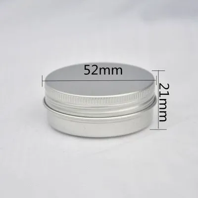 100pcs  30ml Small Tin Box Mini Metal Box Storage Empty Pot Plain Refillable Bottle Container Screw Top Cosmetic Storage Jars