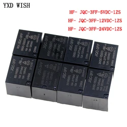 5Pcs 10A Relay HF3FF-JQC-3FF- 5VDC-1ZS 12VDC-1ZS 24VDC-1ZS(551) 5 Pin DIP5 HF- JQC-3FF- 5V 9V 12V 24V DC Relays