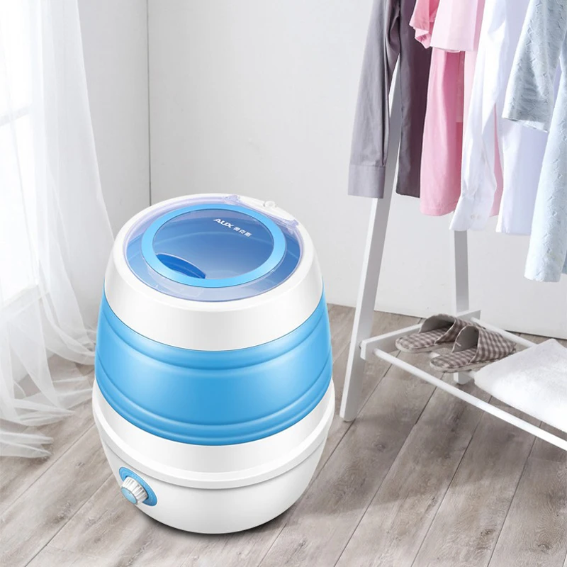 

Portable Folding Washing Machine 220V Small Dormitory Household Underwear Washing Machine With Drying Mini Washer 1pc