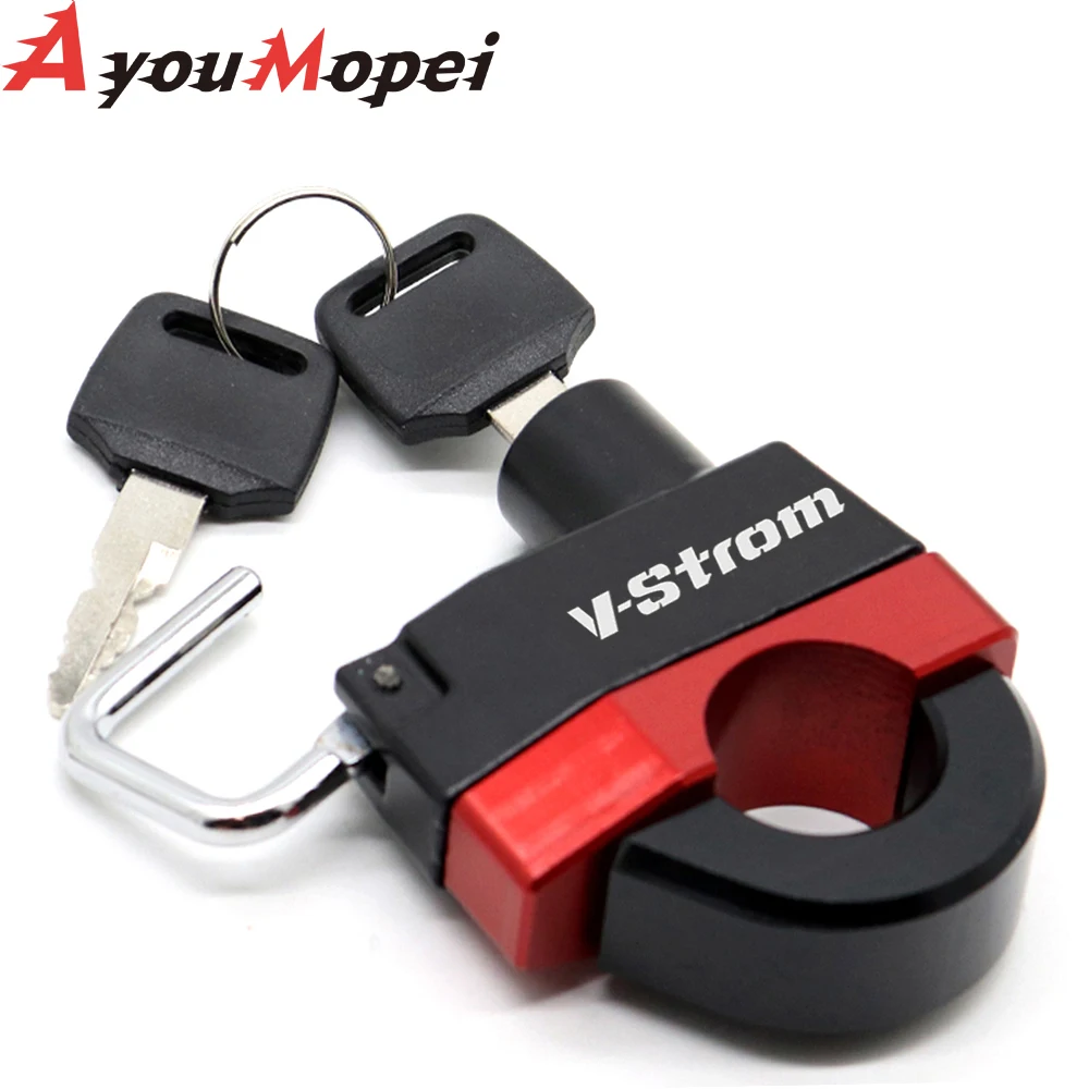 For SUZUKI V-STROM 650 /XT VSTROM dl 650 DL650 V STROM650 2004-2020 2019 Motorcycle Accessories Anti-theft Helmet Lock Security