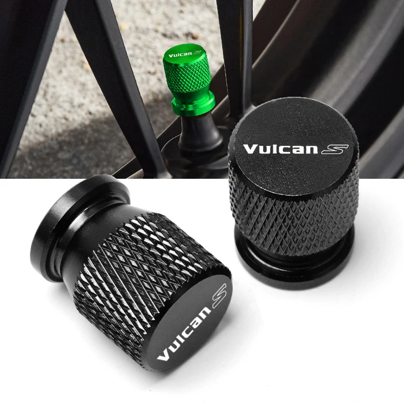 With Logo For Kawasaki VULCAN S VulcanS 650cc 650 CC Motorcycle Tire Valve Air Port Stem Cover Cap Plug CNC Aluminum Accessories