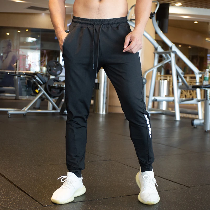 Autumn Winter Men Running Training Pants Sport Trousers Jogging soccer Basketball Gym Fitness Sports Sweatpants zipper Pocket
