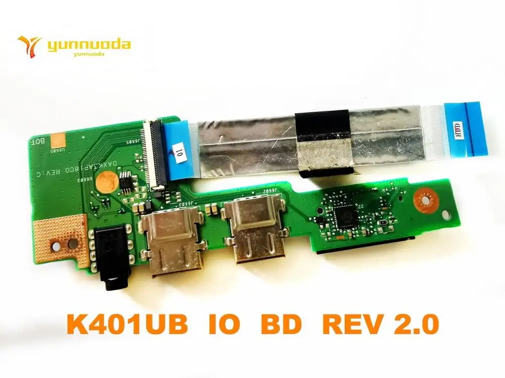 Original for ASUS K401UB USB AUDIO POWER BOTTON SD card BOARD K401UB  IO  BD  REV 2.0   tested good free shipping