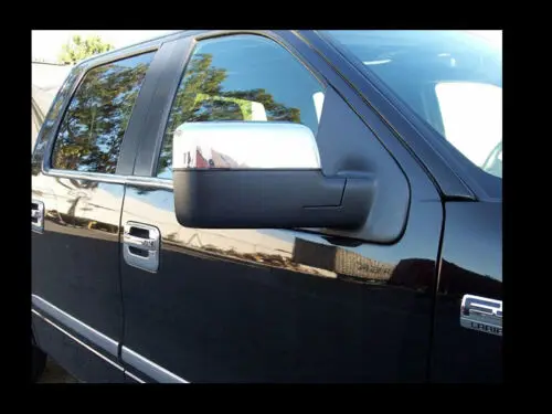 Chrome Top Half Mirror Cover 2 Pcs Set For Ford F150 2004-2008