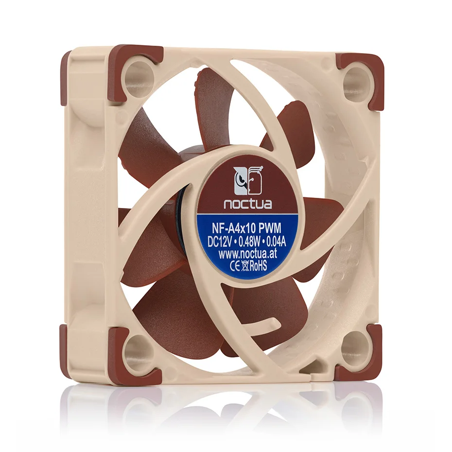 Imagem -03 - Noctua Controle de Temperatura Inteligente Mudo Cpu Cooler Fan Estável Rolamento Chassis Fan Nf-a4x10 Flx 5v 12v Ss0 3pin 4pin Pwn