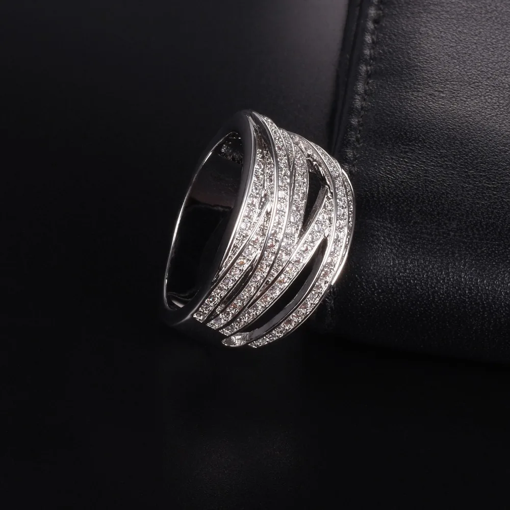 Luxury high quality Authentic 925 Sterling silver Ring with pave Simulated diamond Compatible Fit rings European Women men style