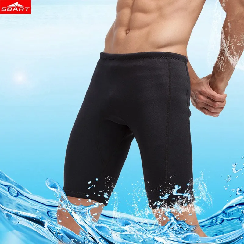 Sbart 3mm Men neoprene shorts Freediving spearfishing Diving shorts snorkel swimsuit Split surf Keep Warm stretch swimming Pants