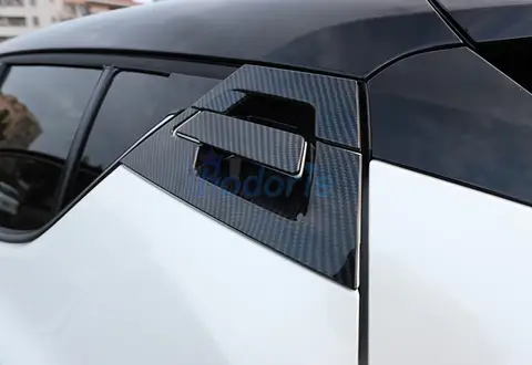 For Toyota C-HR CHR 2016 2017 2018 - 2021 Carbon Fiber Color Door Handle Cover Bowl Insert Trim Chrome Car Styling Accessories 10 best sales toyota chr styling - №9