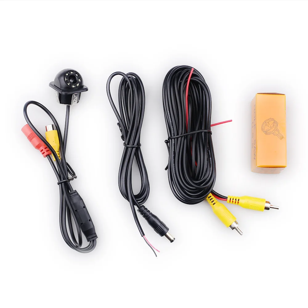 EBILAEN Car Rear View Camera With 8 LED HD Waterproof  Parking Line DC 12V CCD Video Backup Image Rearview Reverse Camera