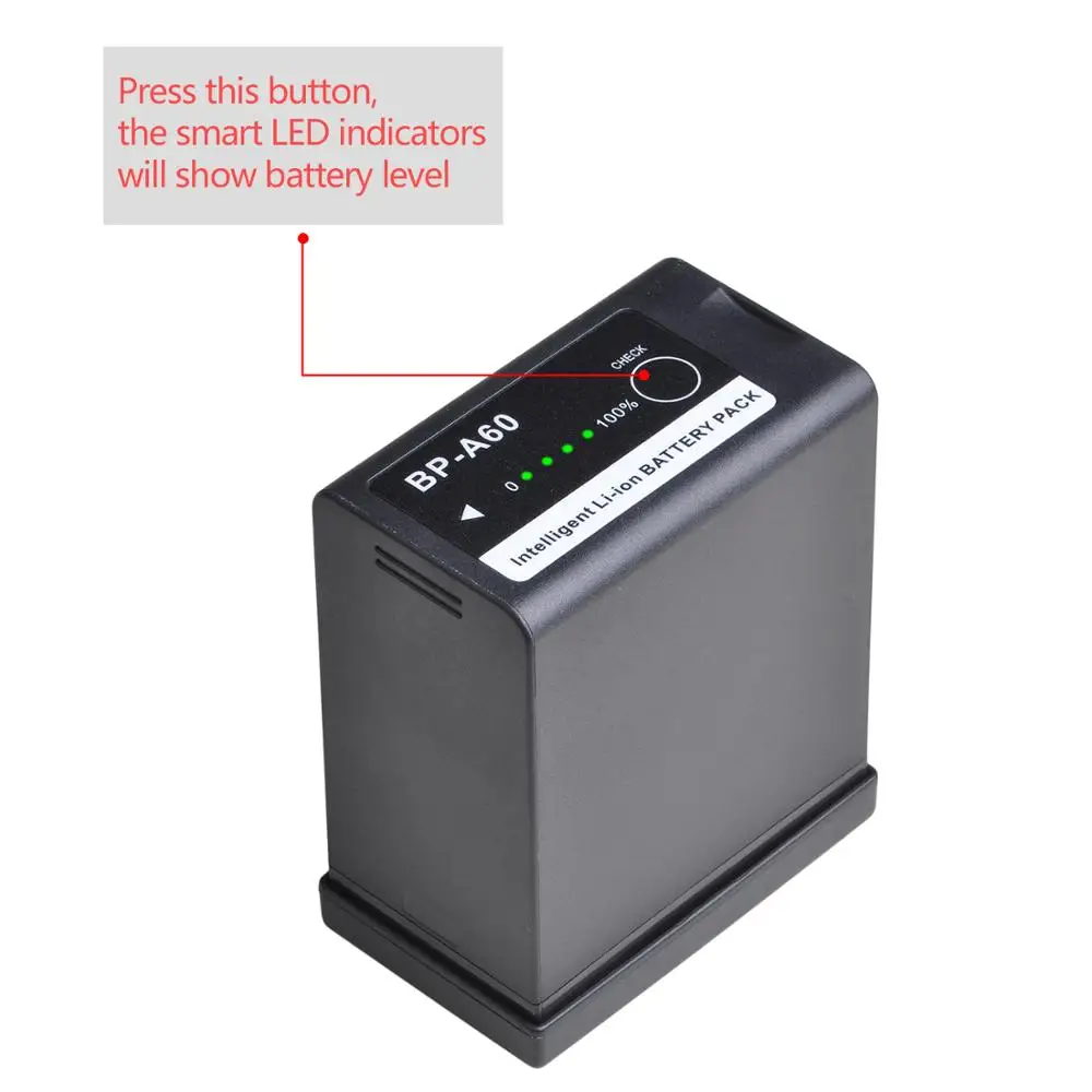 1PCS 6800mAh 14.4V BPA60 BP-A60 Battery for Canon EOS C200 C200B C220B C300 MK II BP-A30 BP-A90