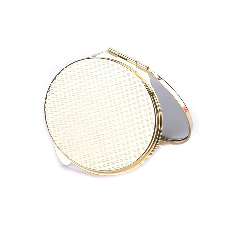 1PCS Kosmetische Vergrößerungs Make-Up Spiegel Runde Tasche Compact Make-Up Spiegel Für Reisetasche Pu Kleine Runde Spiegel Mit keychain – Detail 4