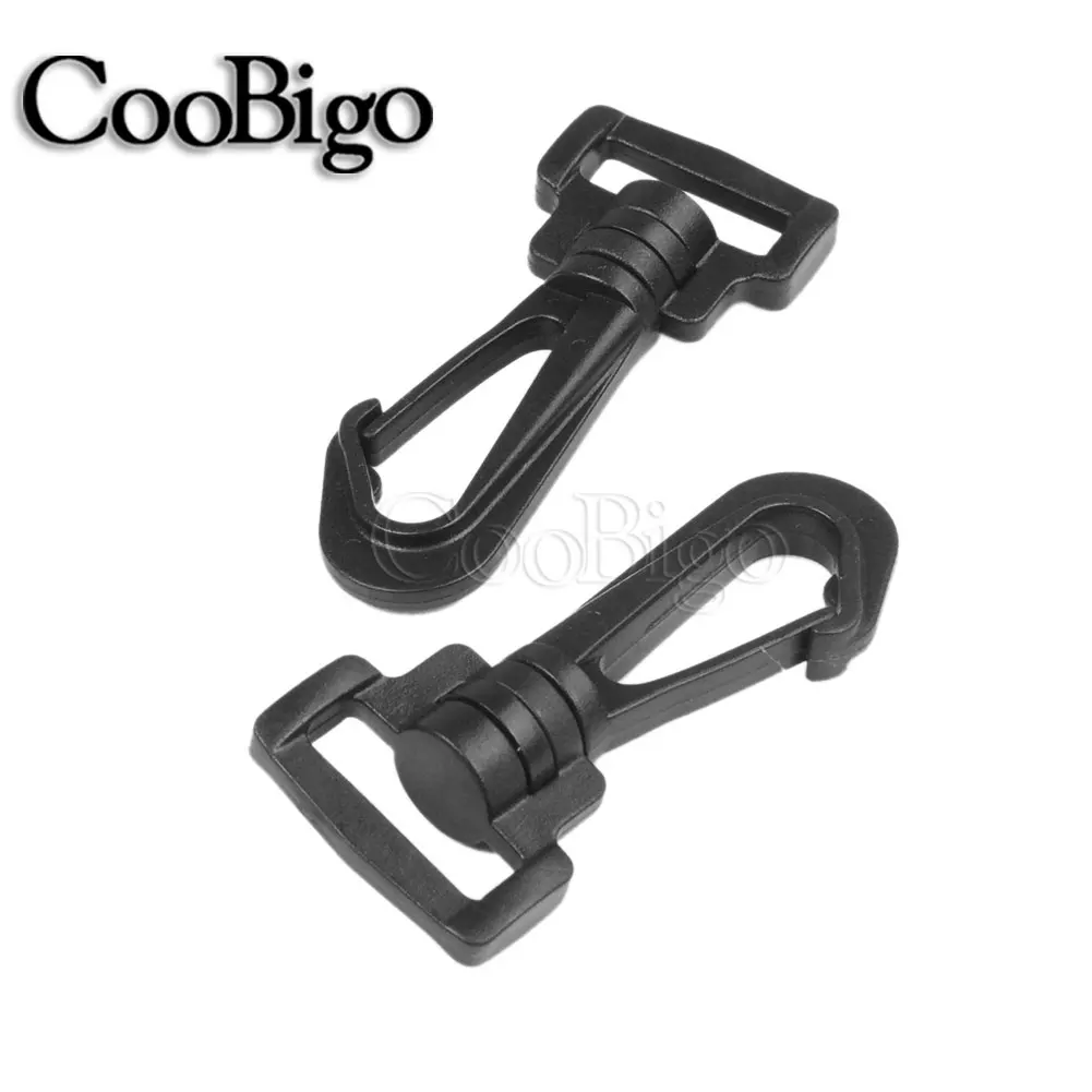 5Pcs Plastic Swivel Snap Hooks Hardware Side Release Buckle for Paracord Backpack Straps Bag Parts