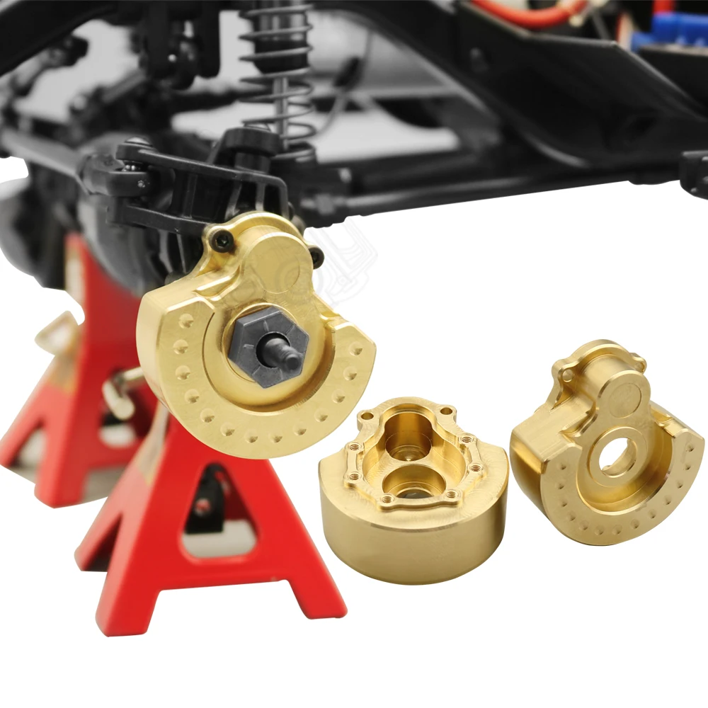 2PCS TRX4 Brass Counterweight Balance Weight Portal Drive Housing for 1:10 RC Crawler TRX-4 TRX-6