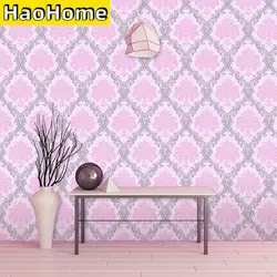 Rosa Damast Selbst Klebe Tapete Floral Schälen und Stick Tapete Wasserdicht Abnehmbare Tapeten für Regal Schublade Decor
