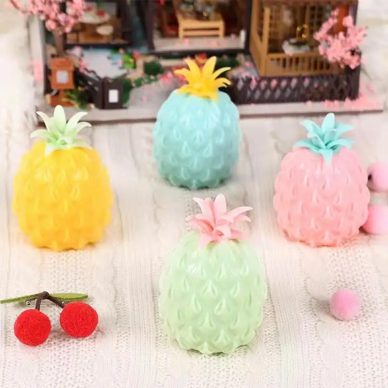 Anti Stress Fun Soft Pineapple Ball Stress Reliever Toy Children Adult Fidget Squishy Antistress Creativity Sensory Toy Gift