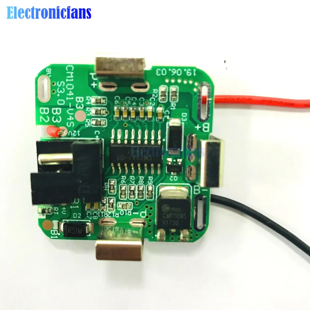 4S 16.8V pojedynczy MOS Li-ion pokrywa baterii litowej moduł tablicy przeładowanie zabezpieczenie przed nadmiernym rozładowaniem elektroniczny moduł
