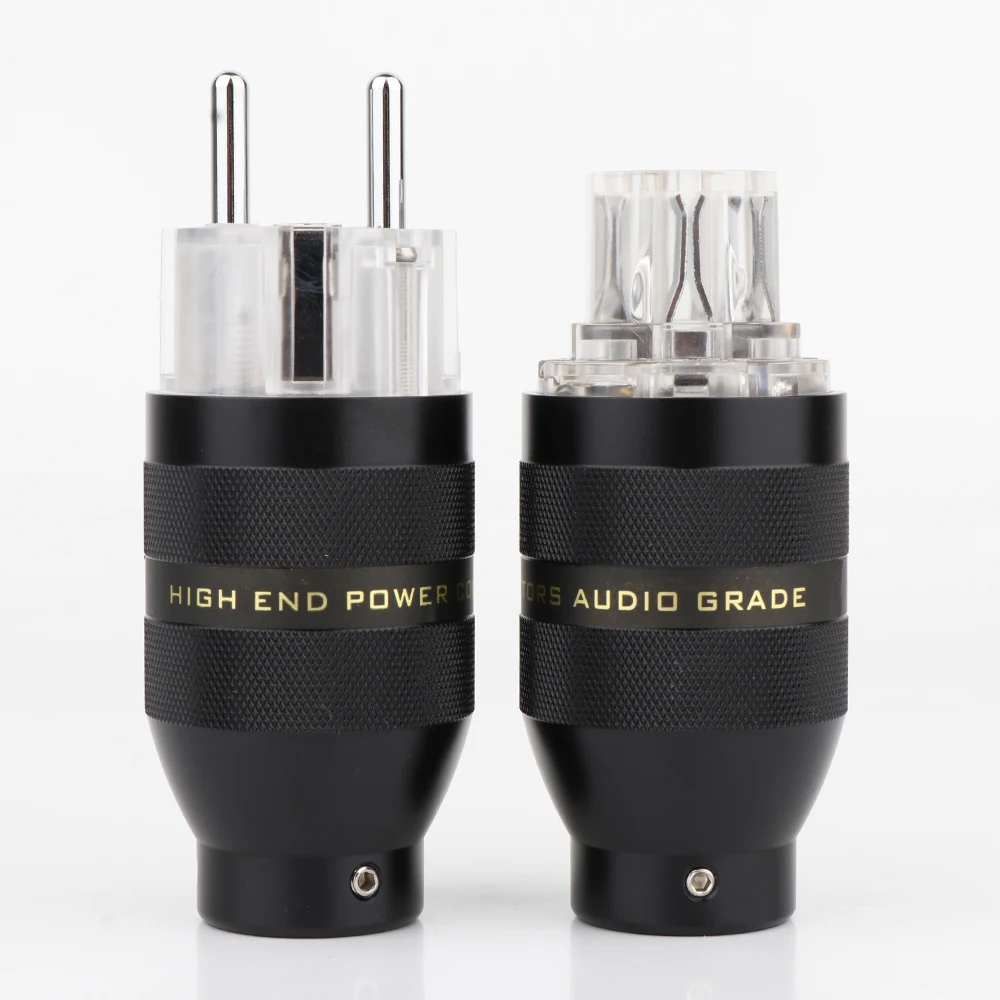 Серия P201TE, родиевая/позолоченная латунная вилка питания, версия ЕС, разъем кабеля питания переменного тока, высококачественный адаптер питания