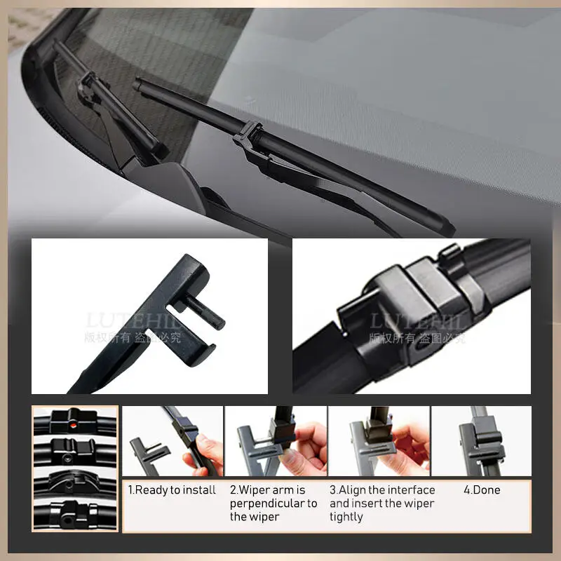 Limpiaparabrisas delanteros para Mercedes Benz Clase E W212 2010 2011 2012 2013 2014 parabrisas ventana delantera 24 \