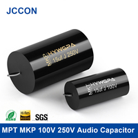 2Pcs MPT MKP 100V 250V Capacitor HIFI Axial Fever Crossover Coupling Frequency-Divided For Audio Capacitor Audiophile Speaker