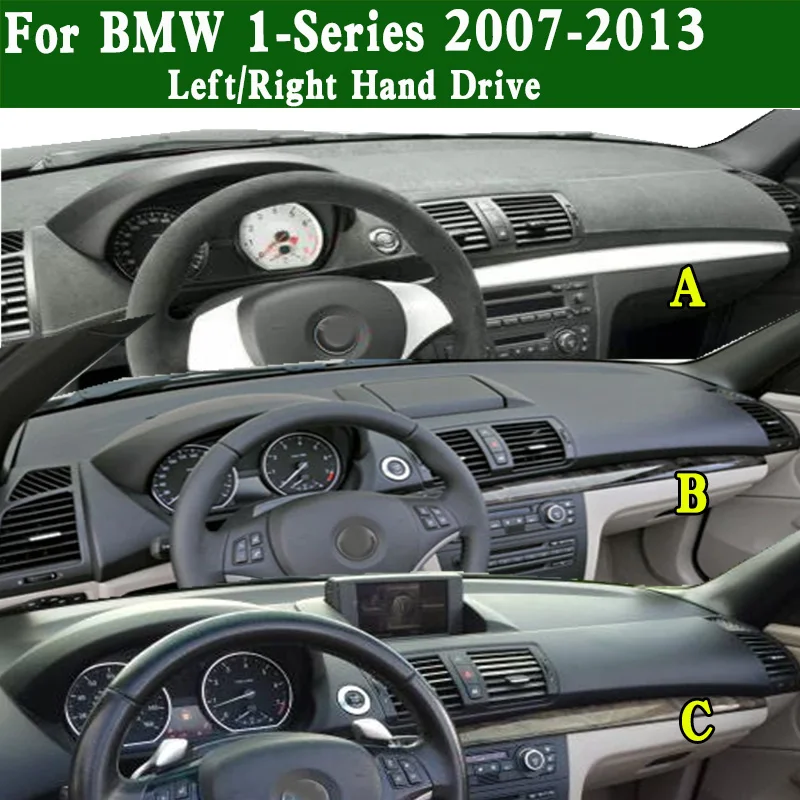 For BMW 1-Series E81 128i E82 E87 E88 118i 2007-13 Dashmat Dashboard Cover Instrument Panel Protective Pad Dash Mat Ornaments