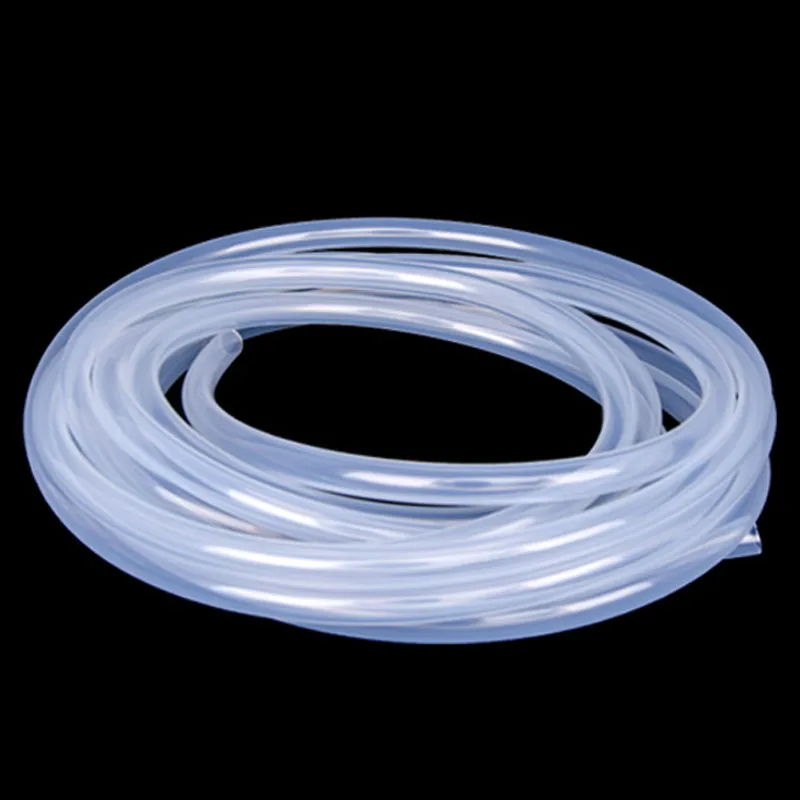 1M Food Grade Clear Transparent Silicone Rubber Tubing  Hose 4 5 6 7 8 9 10 11 12 14 16 mm Out Diameter Flexible Silicone Tube