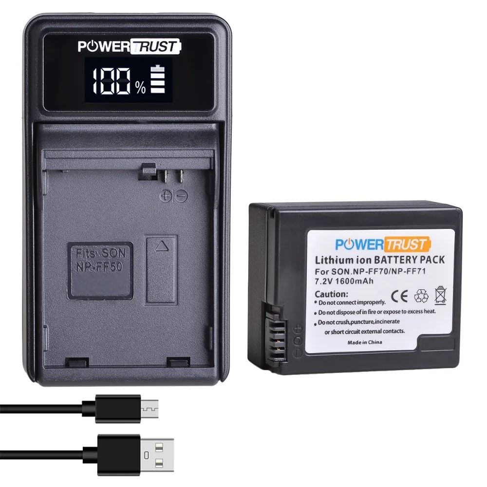 Sony NP-FF71、NP-FF70、NP-FF71S、infolionufシリーズの交換用充電式