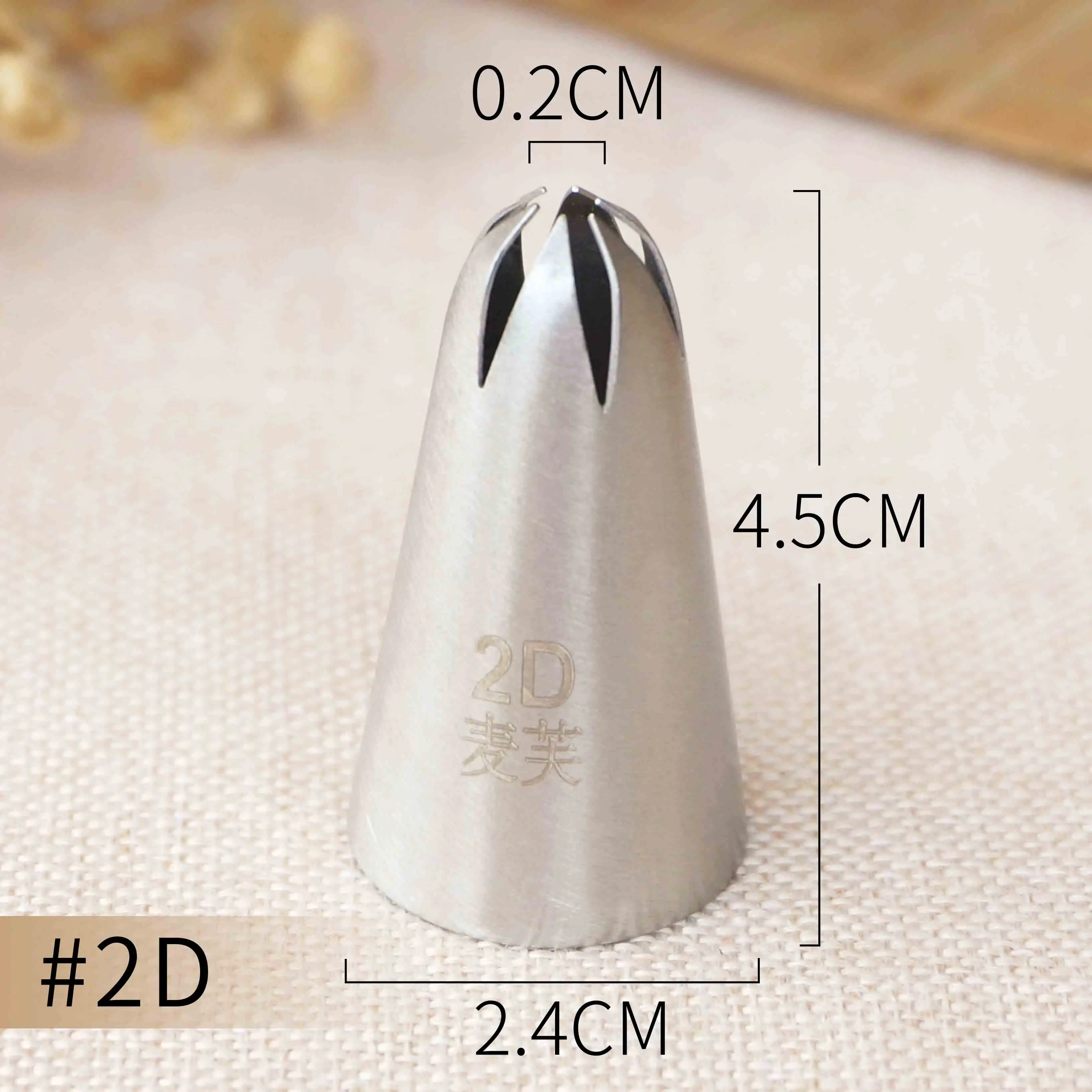 #D42 #2D Big Size Icing Nozzle Cup Cake Decorating Piping Tip Baking Pastry Decorating Tool Kitchen Bakeware