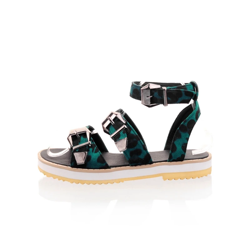 BLXQPYT-Sandalias de gladiador con plataforma para mujer, zapatos informales de playa, suela gruesa, talla 32 a 2019, para verano, 43149