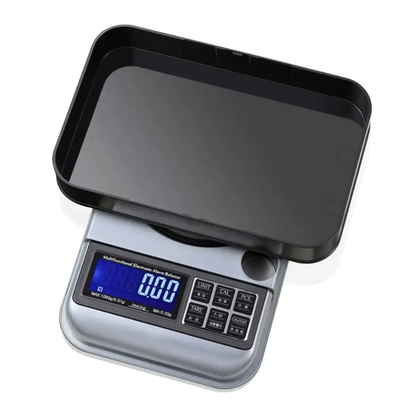 0.01g Digital Counting Carat Scale 500g 1kg Big Electronic Jewelry Gold USB Scales Digital Fixed-number Warning Weight 5kg 0.1g